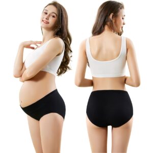 Miyanuby Maternity Underwear Postpartum Plus Size - Mama Cotton Women's  Over The Bump Maternity Panties High Waist Full Coverage Pregnancy